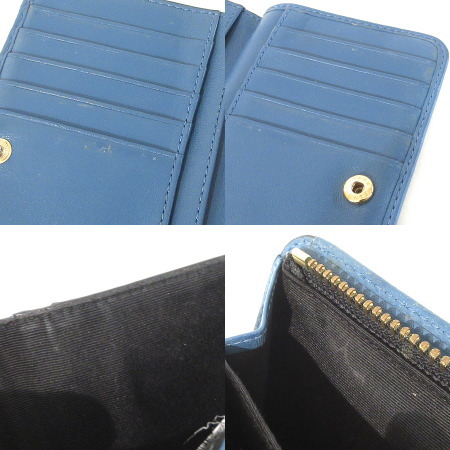 MARC JACOBS 二つ折り財布 ブルー