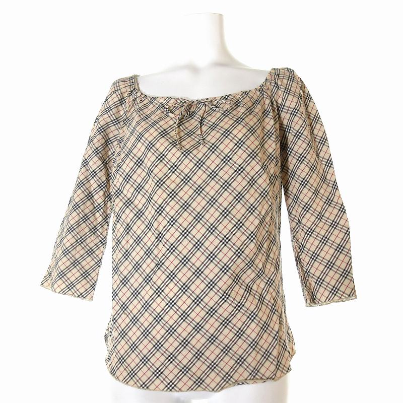 バーバリーブルーレーベル BURBERRY BLUE LABEL カットソー ブラウス 