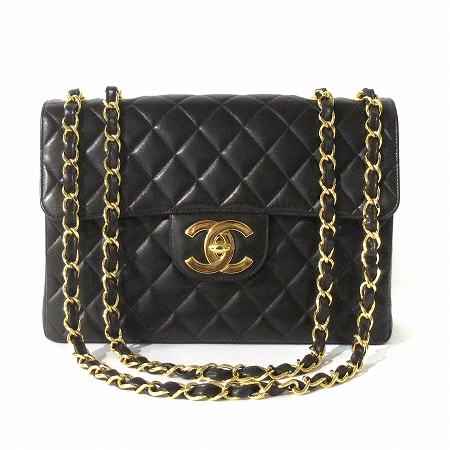 シャネル CHANEL デカ マトラッセ 30 ココマーク ショルダーバッグ W  
