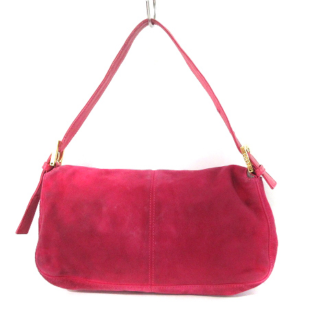 フェンディ FENDI ワンショルダー バッグ マンマバケット スエード 