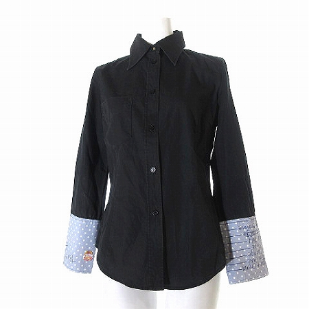 ポールスミス ブラック Paul Smith BLACK シャツ 長袖 ダブルカフス 