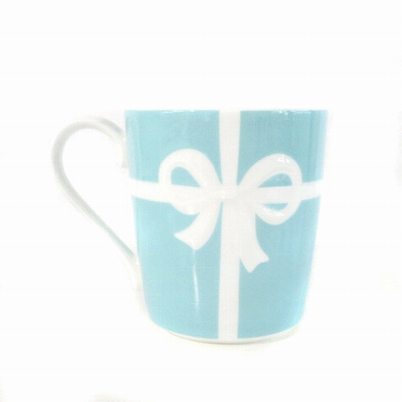 未使用品 ティファニー TIFFANY & CO. マグカップ ブルーリボン ボーン 