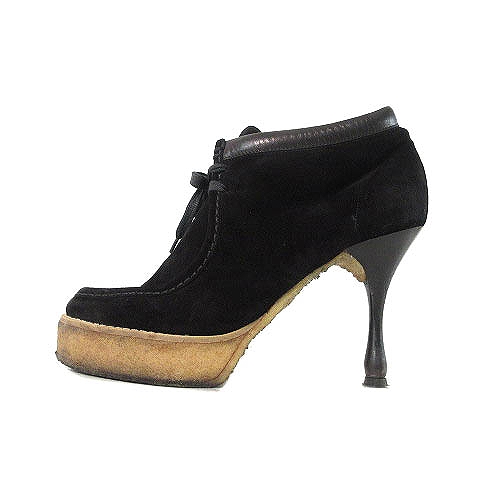 マークジェイコブス Marc Jacobs ブーツ ブーティ ハイヒール スエード モカシン 黒 ブラック 38 靴 レディース 0 ベクトルパーク