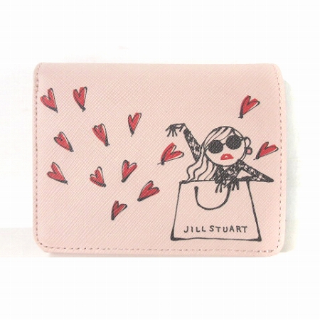 未使用品 ジルスチュアート Jill Stuart タグ付き 二つ折り 財布 Dm アロットラブ ジョシーズランウェイ チャーム付き Jslw9es2 レザー ピンク レディース 0 ベクトルパーク