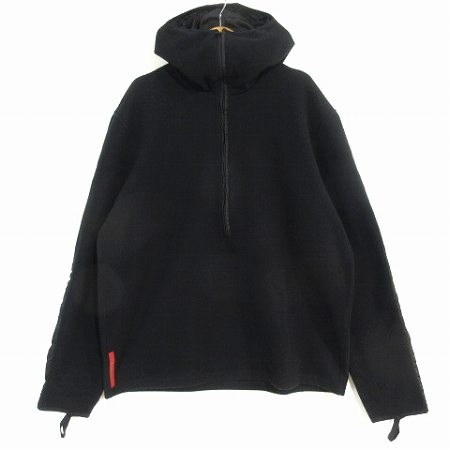 プラダスポーツ PRADA SPORT パーカー プルオーバー ハーフジップ 