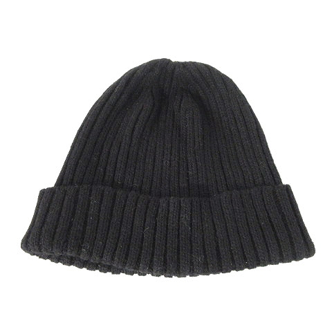 カシラ Ca4la ニットキャップ ニット帽 リブ 黒 ブラック 帽子 レディース 0 ベクトルパーク