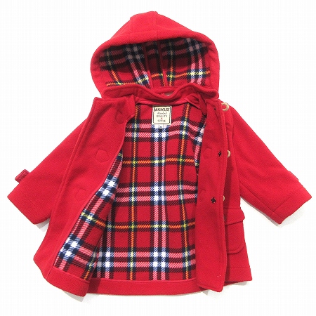 ミキハウス mikihouse ダッフルコート フード付き 子供 男女兼用  