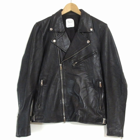 ユナイテッドトウキョウ United Tokyo レザー ジャケット ライダース ダブル ジップアップ ラム 黒 ブラック 1 アウター Ibs94 メンズ 0 ベクトルパーク