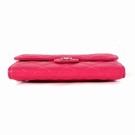 シャネル CHANEL 二つ折り 財布 マトラッセ ミディアム ラム レザー 