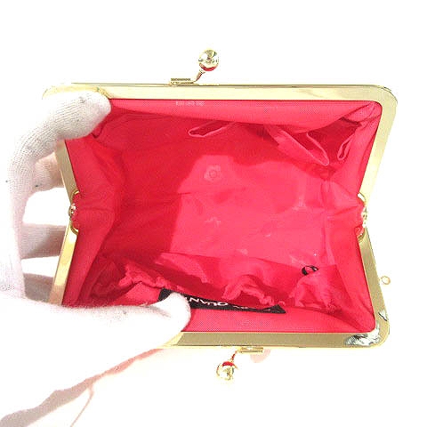 マリークワント Mary Quant ポーチ 小物入れ メイク 化粧ポーチ マルチケース がま口 花柄 ピンク レディース 0 ベクトルパーク