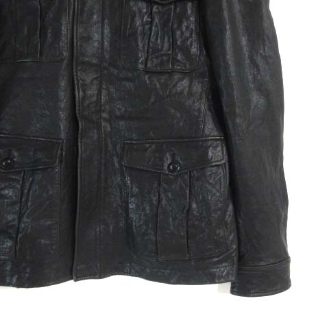 ポールスミス PAUL SMITH M-65 レザー ジャケット ミリタリー ラム 