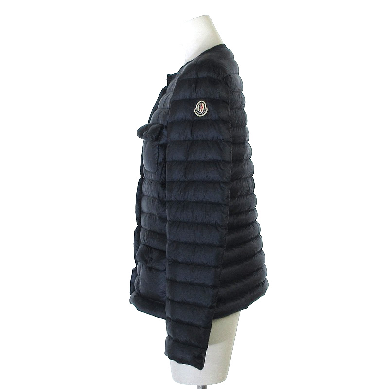 モンクレール MONCLER ライト ダウンジャケット ノーカラー ナイロン 