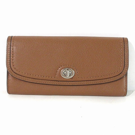 コーチ COACH 財布 長財布 ターンロック F51393 パーク レザー スリム 