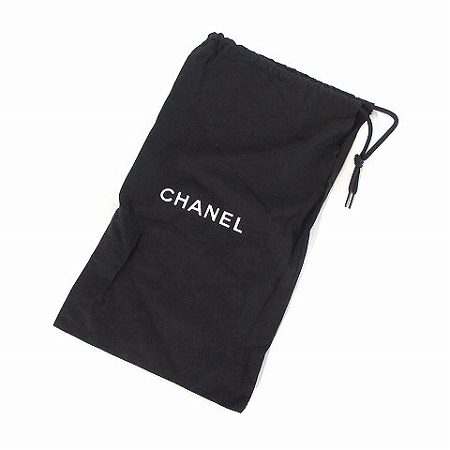 シャネル CHANEL シューズ袋 靴袋 シューズ用 保存袋 巾着袋 黒 