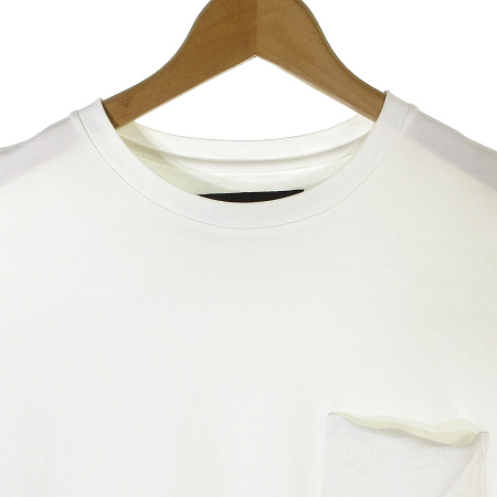美品　ルイヴィトン　Tシャツ　ダミエ柄　胸ポケット　ホワイト　Sサイズ ルイヴィトン Tシャツ ダミエ 胸ポケット 白 M