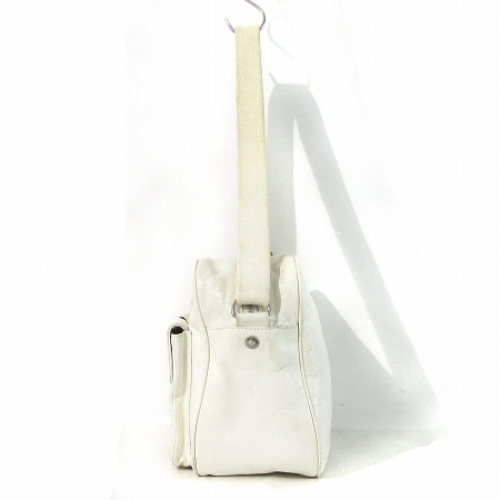 ディオール Dior ショルダー バッグ レザー 白 ホワイト 鞄 ☆AA