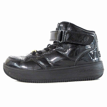ヴィジョン ストリート ウェア Vision Street Wear スニーカー ハイカット ダンスシューズ エナメル アンクルストラップ 子供 キッズ 女の子 黒 ブラック 19cm 靴 キッズ 0 ベクトルパーク