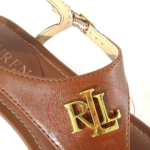 LAUREN RALPH LAUREN* メタリック マルチストラップ サンダル セール】Fay メタリック レザー マルチストラップ サンダル