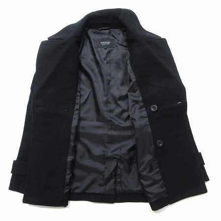 バーバリーブラックレーベル ピーコート Pコート ダブル ウール バーバリーブラックレーベル BURBERRY BLACK LABEL Pコート