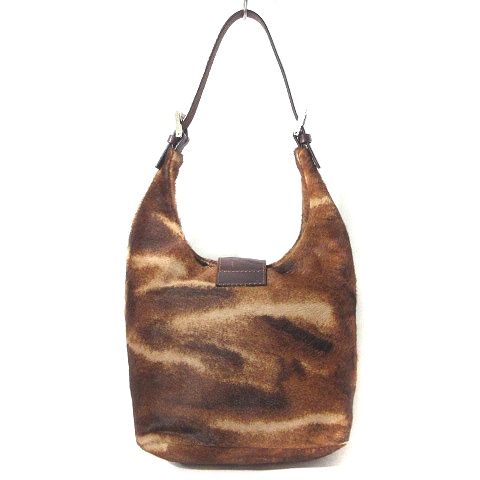 フェンディ FENDI マンマバケット ハラコ ショルダーバッグ ワンショル  