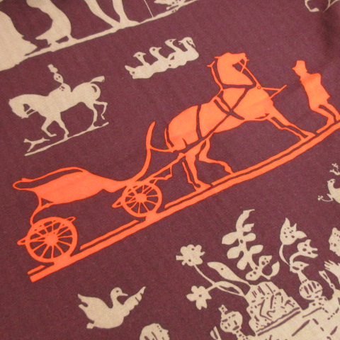 エルメス HERMES ショール カレ 140 JEUX D'OMBRES 影絵遊び カシシル