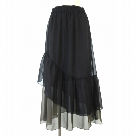 ポールスミス PAUL SMITH 20AW スカート ロング マキシ フレア レース  