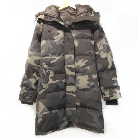 美品 カナダグース Canada goose カモフラ 迷彩 ダウンベスト S よじる