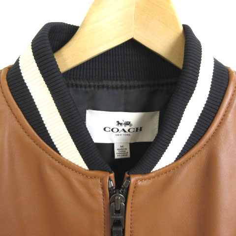 コーチ COACH F86146 レザー スタジャン ブルゾン ジャケット ジップ 