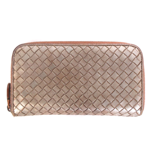 ボッテガヴェネタ BOTTEGA VENETA イントレチャート 長財布 ラウンド 