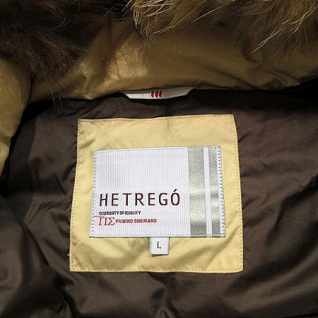 エトレゴ Hetrego ダウンベスト キルティング ナイロン ジップアップ フード付き ファー付き ベージュ L アウター Omt メンズ 0 ベクトルパーク
