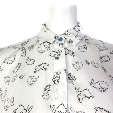 ポールスミス PAUL SMITH 21SS シャツ ブラウス ラビット柄 うさぎ柄 
