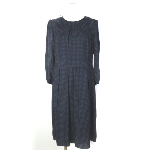 バーバリー ロンドン BURBERRY LONDON ワンピース シルク100 フレア  