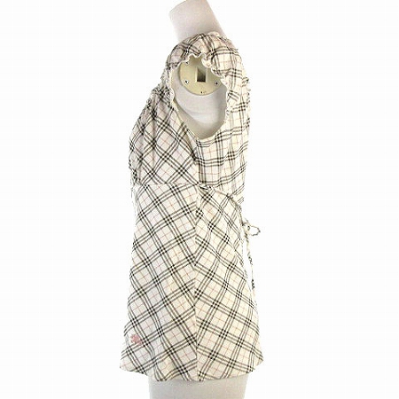 BURBERRY バーバリー バックリボン ノースリーブトップス ノバチェック