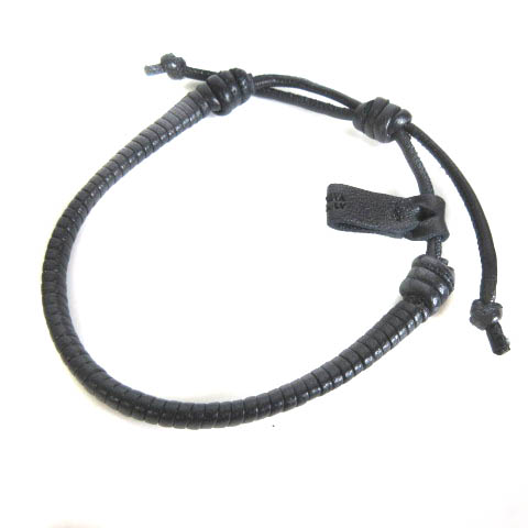 ボッテガヴェネタ Bottega Veneta Nappa ブレスレット レザー ブラック 黒 アクセサリー メンズ 0 ベクトルパーク