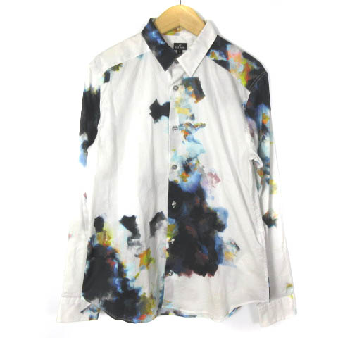 ポールスミス PAUL SMITH ぼかし ニュアンス ペイント シャツ 長袖 
