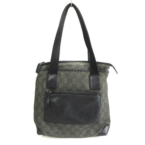 グッチ GUCCI 28893 トートバッグ ハンドバッグ GG キャンバス グレー 