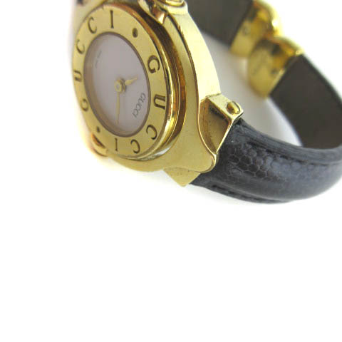 グッチ GUCCI 6600L Gロゴ ターンフェイス バングルウォッチ 腕時計