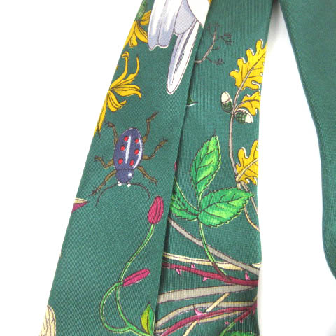希少✨良品✨GUCCI グッチ ネクタイ シルク　スネーク　フラワー　花 希少✨良品✨GUCCI グッチ ネクタイ シルク スネーク フラワー 花 希少
