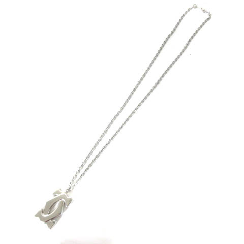 カルティエ Cartier ネックレス ペンダント ロゴ シルバー 925