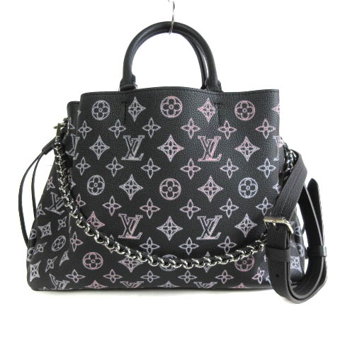 ルイヴィトン モノグラムマヒナ ベラ ネイビー ドローストリング ハンドバッグ ルイヴィトン ベラ モノグラムマヒナ ネイビー ドローストリング