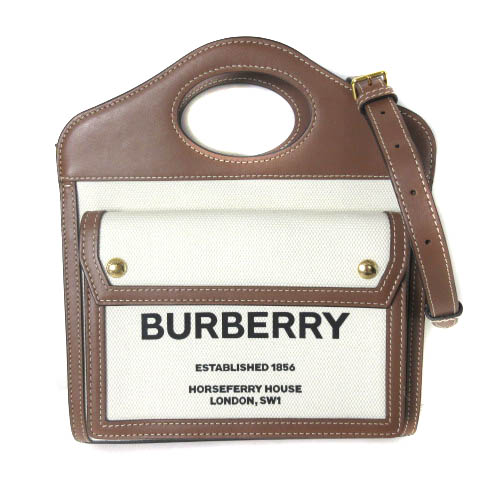 未使用品 バーバリー BURBERRY 22SS ツートン キャンバス 