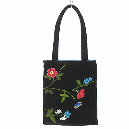 Dolce & Gabbana 花柄刺繍トートバッグ