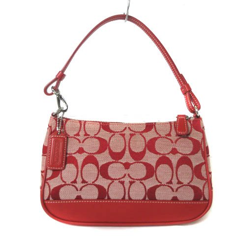コーチ ハンドバッグ　シグネチャー キャンバスレザー 6094 COACH コーチ 6094 アクセサリーポーチ シグネチャー キャンバス