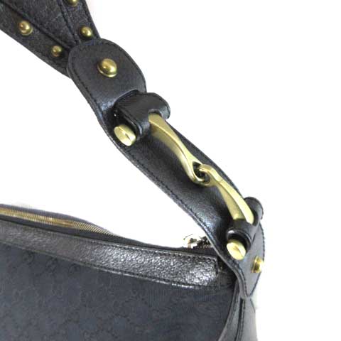 【美品】GUCCI ショルダーバッグ グッチ GUCCI 144011 ショルダーバッグ GGキャンバス スタッズ