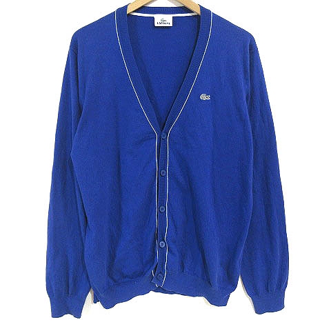 ラコステ LACOSTE カーディガン ニット 長袖 コットン カシミヤ混 V 
