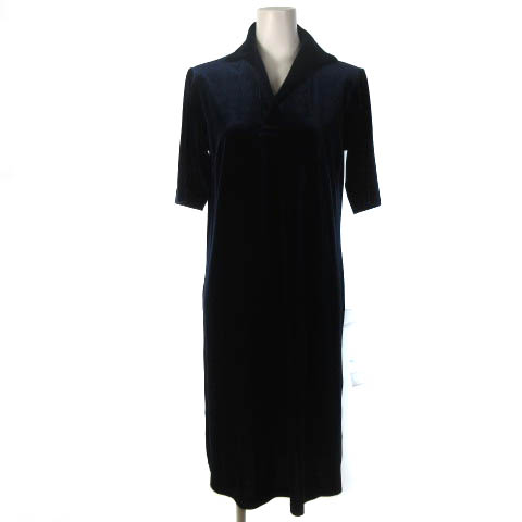 マーガレットハウエル MARGARET HOWELL ベロア ワンピース ひざ丈 半袖  