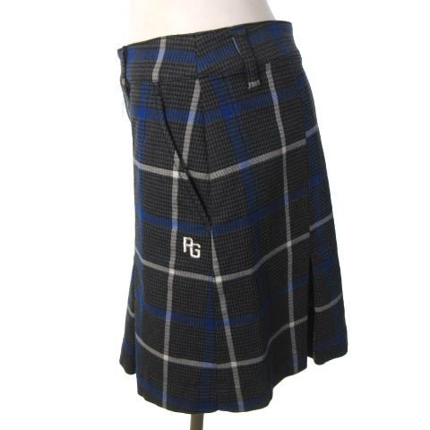 PEARLY GATES(パーリーゲイツ) プリーツ スカート グレー サイズ：1