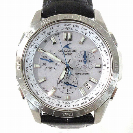 カシオ CASIO オシアナス OCEANUS 腕時計 タフソーラー 電波 クロノ 