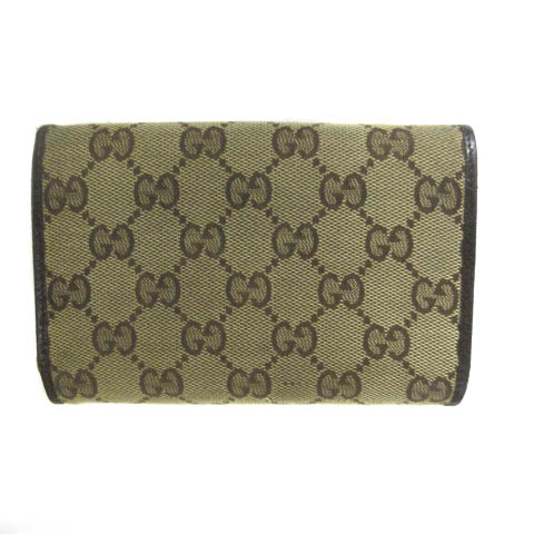 グッチ GUCCI 154258 二つ折り財布 ウォレット GGキャンバス ベージュ