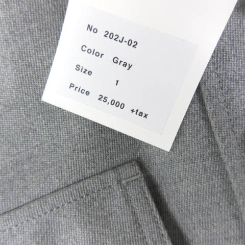 キャトルズ Quatorze タグ付き 202J-02 近年モデル Back gather jacket  